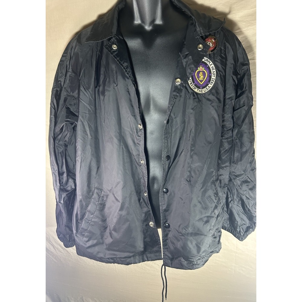 Rare Vintage Military Order Themed Patches Windbreaker Collector Jacket Size M